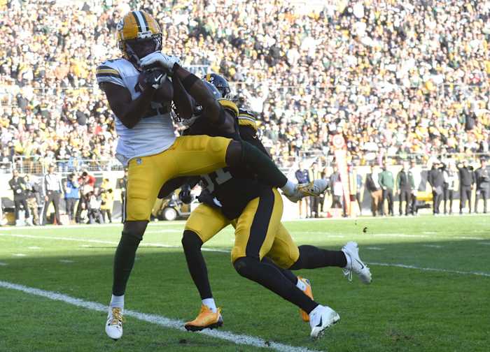 Jayden Reed catches a 36-yard touchdown